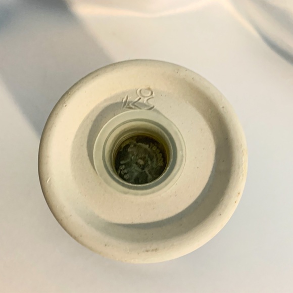 Rare Kravec Studios Pottery Soap Dispenser & Toothbrush Holder Set - Picture 11 of 11